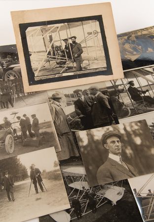 Lot #7005 Wilbur Wright in France: Archive of (15) Original Photographs (c. 1908) - Image 1