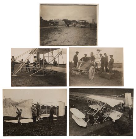 Lot #7005 Wilbur Wright in France: Archive of (15) Original Photographs (c. 1908) - Image 3
