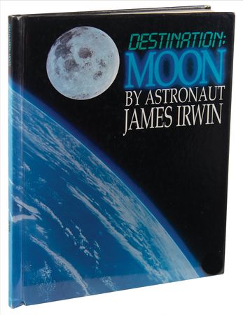 Lot #7350 Jim Irwin (3) Signed Items - Book, Brochure, and Photograph - Image 3