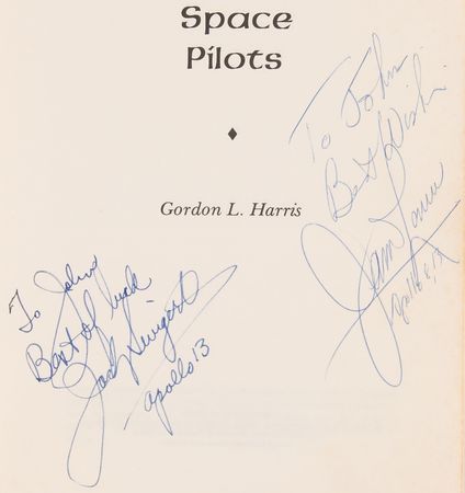 Lot #7264 Jack Swigert and Jim Lovell Signed Book - America's Space Pilots - Image 2