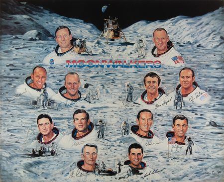Lot #7386 Moonwalkers (11) Signed Lithograph by