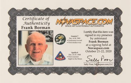 Lot #7105 Frank Borman Signed Lithograph - Image 2