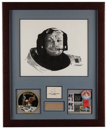 Lot #7194 Neil Armstrong Signature - Image 1