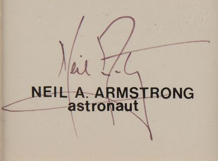 Lot #7194 Neil Armstrong Signature - Image 2