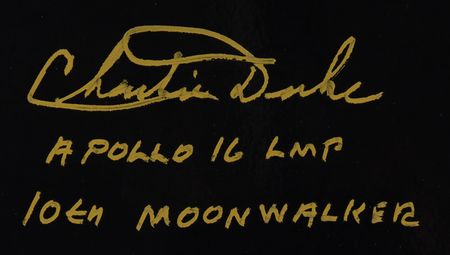 Lot #7363 Charlie Duke Oversized Signed and Annotated Photograph - Image 2