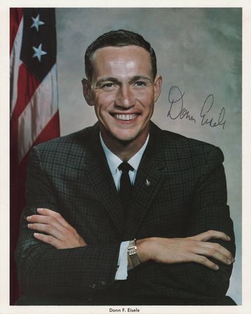 Lot #7096 Donn Eisele Signed Photograph