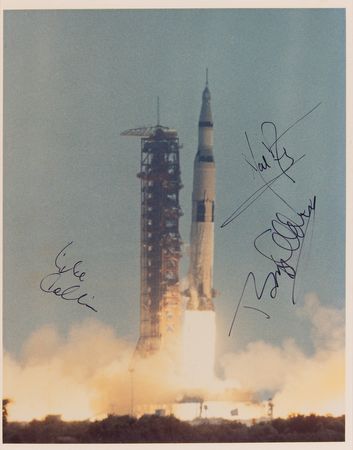 Lot #7140 Apollo 11 Signed Photograph - Image 1