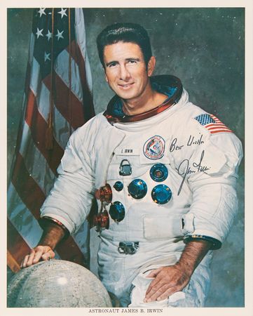 Lot #7339 Jim Irwin Signed Photograph - Rare