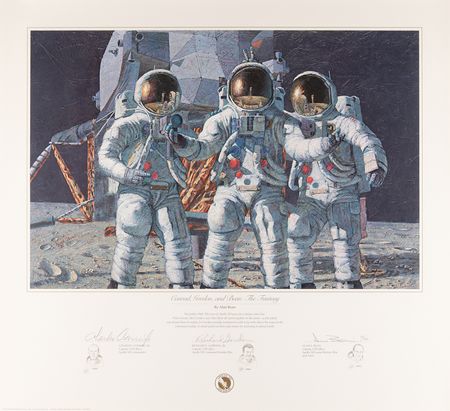 Lot #7208 Apollo 12 Signed Lithograph - 'The Fantasy' (Ltd. Ed. #39/1000) - Image 1