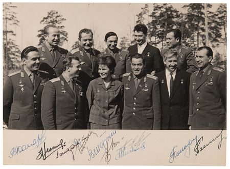 Lot #7558 Cosmonauts (10) Multi-Signed Photograph