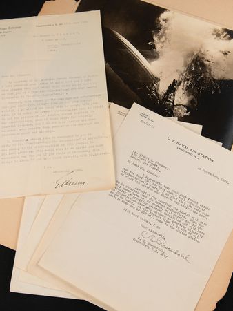 Lot #7009 Hindenburg Correspondance Archive with (20+) Letters from Airship Notables like Lakehurst’s Charles E. Rosendahl and Zeppelin’s Hugo Eckener - Image 1
