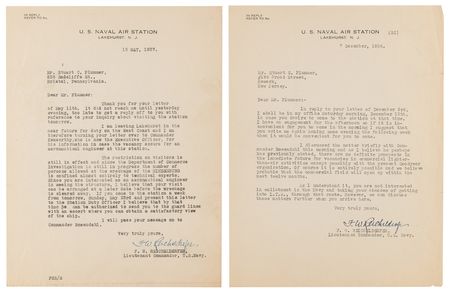 Lot #7009 Hindenburg Correspondance Archive with (20+) Letters from Airship Notables like Lakehurst’s Charles E. Rosendahl and Zeppelin’s Hugo Eckener - Image 15