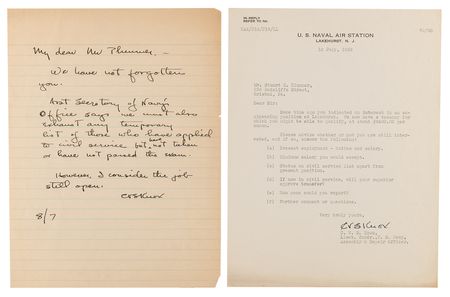 Lot #7009 Hindenburg Correspondance Archive with (20+) Letters from Airship Notables like Lakehurst’s Charles E. Rosendahl and Zeppelin’s Hugo Eckener - Image 17
