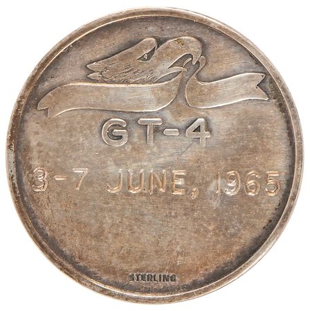 Lot #7070 Gemini 4 Flown Fliteline Medallion - Image 2