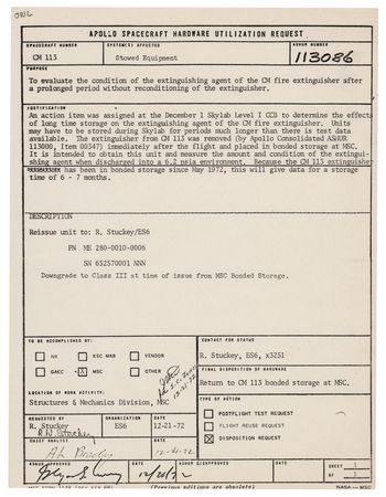 Lot #7356 Apollo 16 Flown Fire Extinguisher - Carried Aboard the Command Module Casper - Image 15