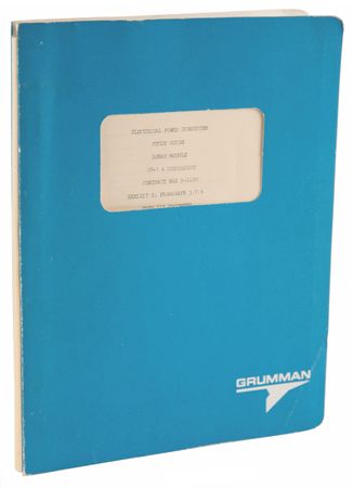 Lot #7182 Apollo 11 Lunar Module Grumman Electrical Power Subsystem Study Guide - Image 1