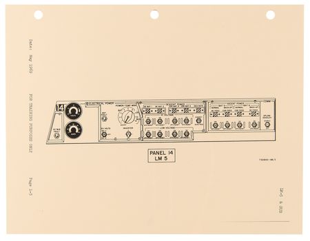 Lot #7182 Apollo 11 Lunar Module Grumman Electrical Power Subsystem Study Guide - Image 4