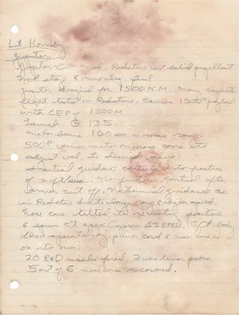 Lot #7052 Deke Slayton Early Handwritten Notes on Redstone Rocket Tests - Image 5