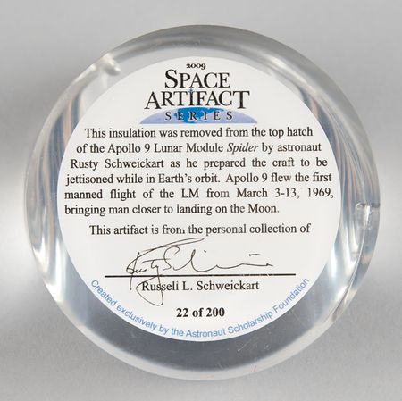 Lot #7117 Apollo 9 Flown Kapton Foil - Image 4