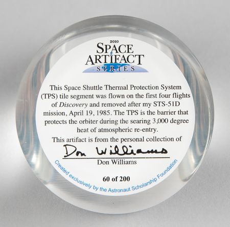 Lot #7462 Space Shuttle Multi-Mission Flown TPS Tile Segment - Image 4