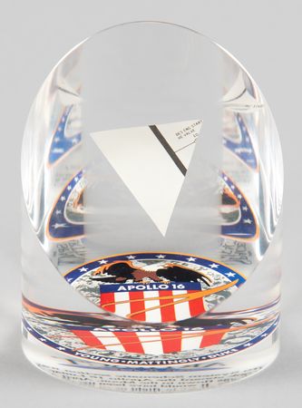 Lot #7359 Apollo 16 Flown Schematic Segment