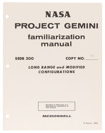 Lot #7079 Project Gemini Familiarization Manual - 'Long Range and Modified Configurations' - Image 2