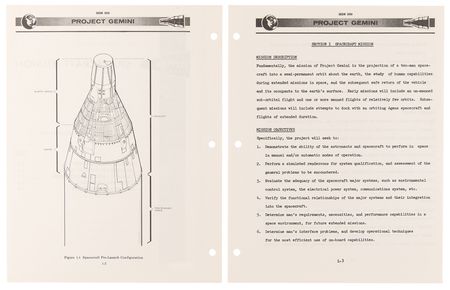 Lot #7079 Project Gemini Familiarization Manual - 'Long Range and Modified Configurations' - Image 3