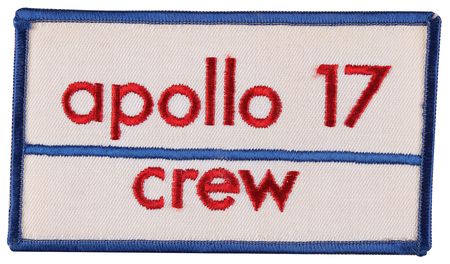 Lot #7371 Apollo 17 'Crew' Training Patch and Photograph - Image 2
