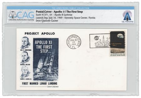 Lot #7195 Neil Armstrong's Apollo 11 Launch Day Cover - Image 1