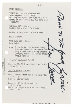 Lot #7365 Apollo 17 Lunar Surface-Flown 'LM