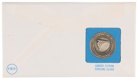 Lot #7241 Apollo 13 Signed 'Launch Day' Cover with Sterling Silver Medallion - Image 2