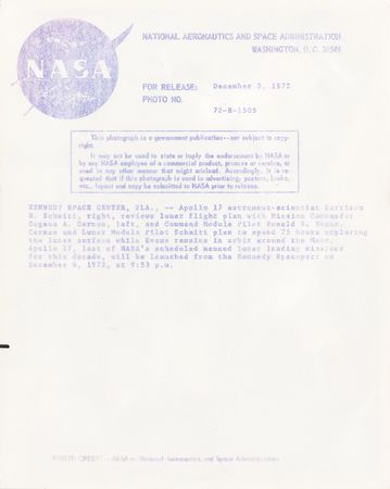 Lot #7372 Apollo 17 Flight Readiness Review Signed by Gene Cernan - Image 10