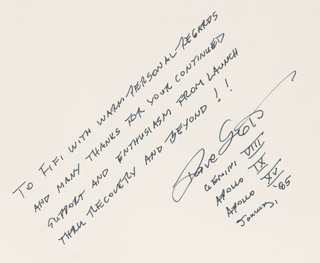 Lot #7353 Dave Scott Signed Book - Life In Space - Image 2