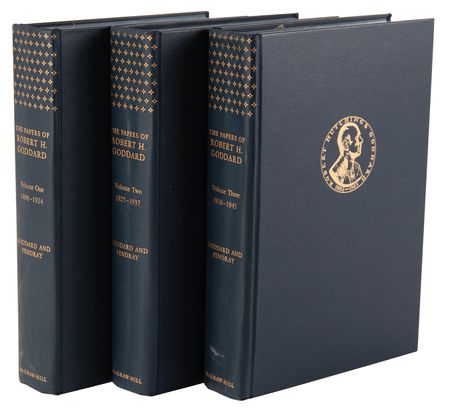 Lot #7497 Robert H. Goddard Complete Three-Volume Book Set - The Papers of Robert H. Goddard - Image 1