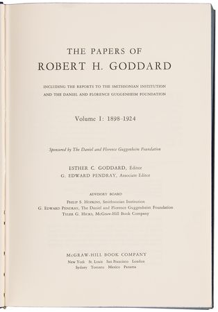 Lot #7497 Robert H. Goddard Complete Three-Volume Book Set - The Papers of Robert H. Goddard - Image 2