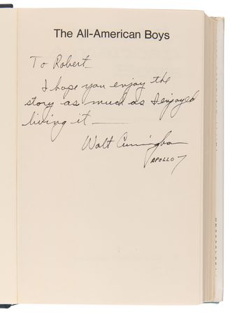 Lot #7391 Apollo Astronauts (4) Signed Books - Cunningham, Lovell, Schirra, and Worden - Image 5