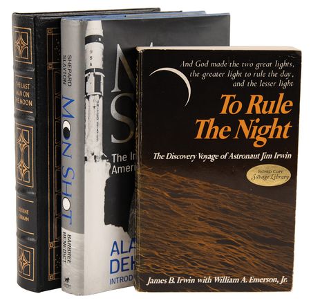 Lot #7395 Moonwalkers (3) Signed Books - Cernan,