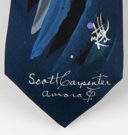 Lot #7034 Scott Carpenter Signed Necktie - Image 2