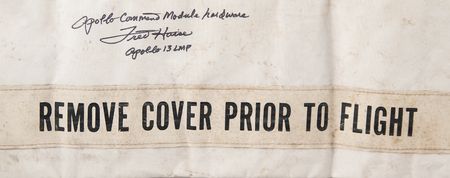 Lot #7249 Fred Haise Signed Apollo Command Module Beta Cloth Hose/Cable Cover - Image 3