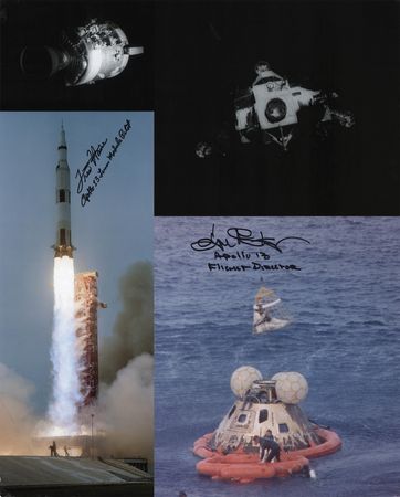 Lot #7259 Fred Haise and Gene Kranz Oversized