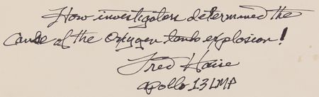 Lot #7250 Fred Haise Signed Apollo 13 Review Board Report - Image 2