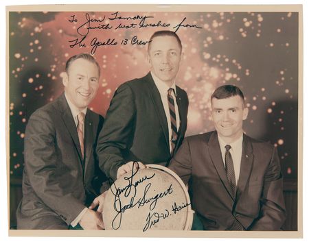 Lot #7238 Apollo 13 Signed Photograph - Image 1