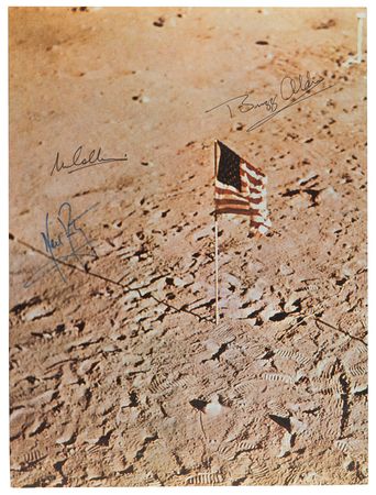 Lot #7141 Apollo 11 Signed Photograph - Image 1