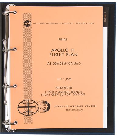 Lot #7176 Apollo 11 Final Flight Plan - High-Quality Replica - Image 2