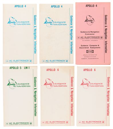 Lot #7400 Apollo 4-6 Guidance & Navigation Information Brochures (6) and Command Module Tie Clips (3) - Image 2