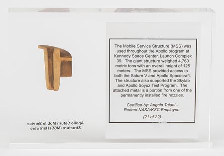 Lot #7428 Apollo Mobile Service Structure Relic - Image 2