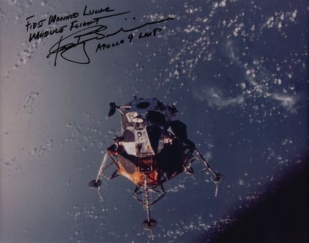 Lot #7122 Rusty Schweickart Signed Photograph - Image 1