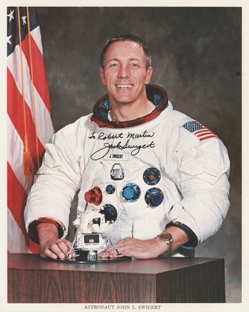 Lot #7262 Jack Swigert Signed Photograph