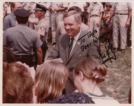 Lot #7192 Neil Armstrong Signed Photograph