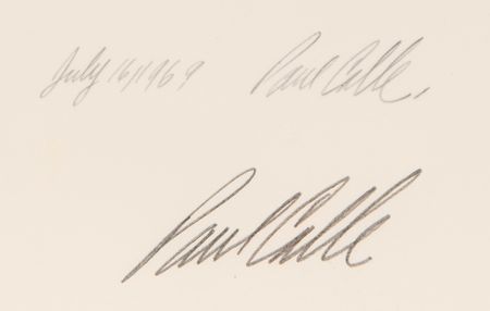 Lot #7142 Neil Armstrong and Paul Calle Signed Lithograph (Ltd. Ed. #923/1000) - Image 3